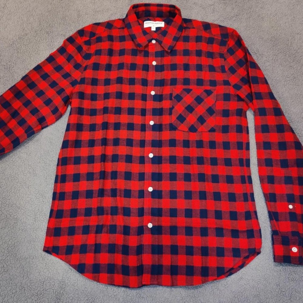Cotton plaid shirt for men and women